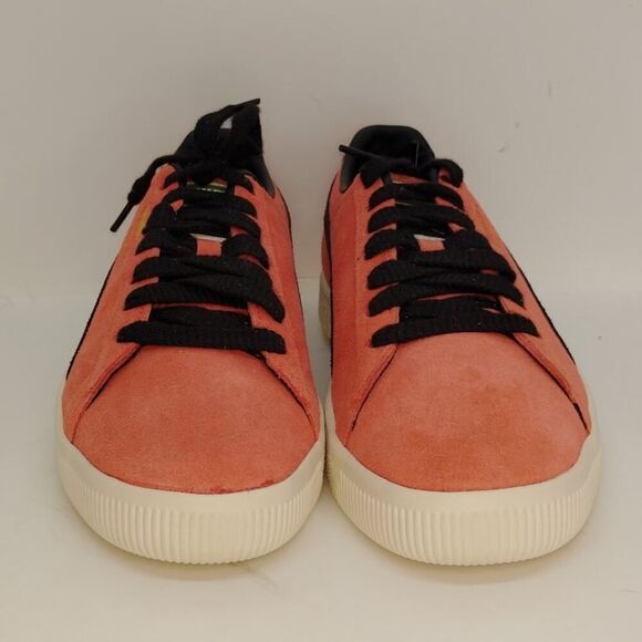 Puma Clyde OG Mens NEW w/Tags Salmon Frosted & Black Leather Sneakers - sz. 9 - Picture 3 of 7